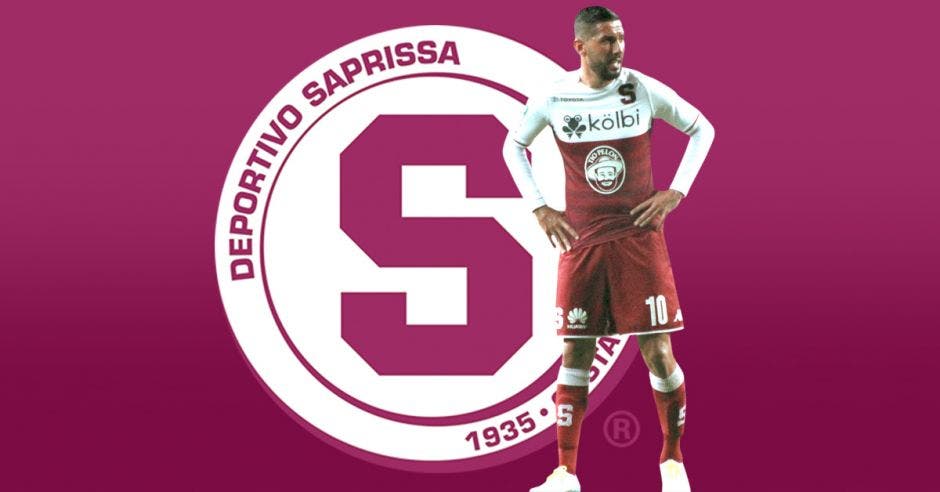 marvin angulo y escudo de saprissa