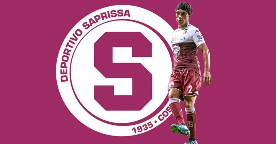 christian bolaños y escudo de saprissa