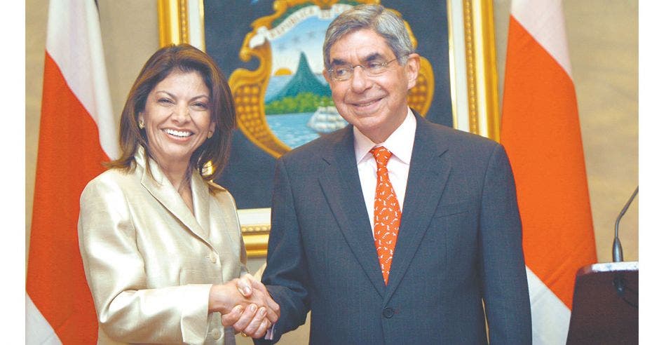 Laura Chinchilla y Oscar Arias