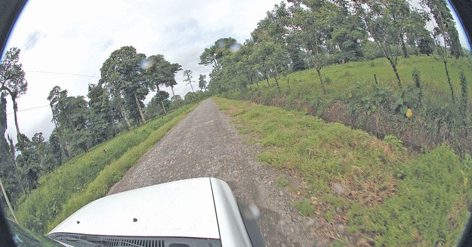 Carretera en mal estado