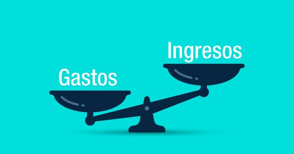 Gastos superan ingresos