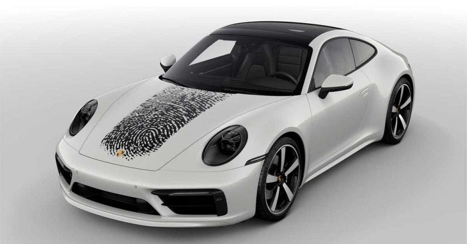 carro blanco porsche