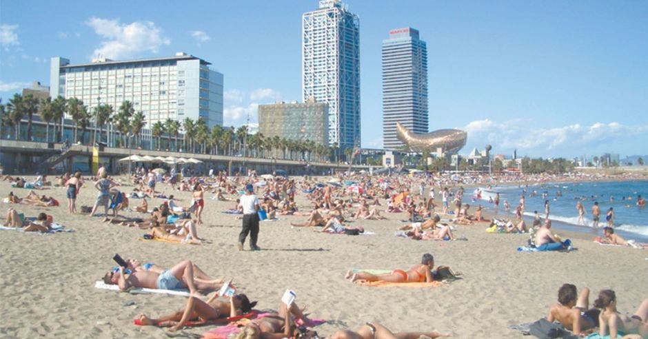 Playa en Barcelona España