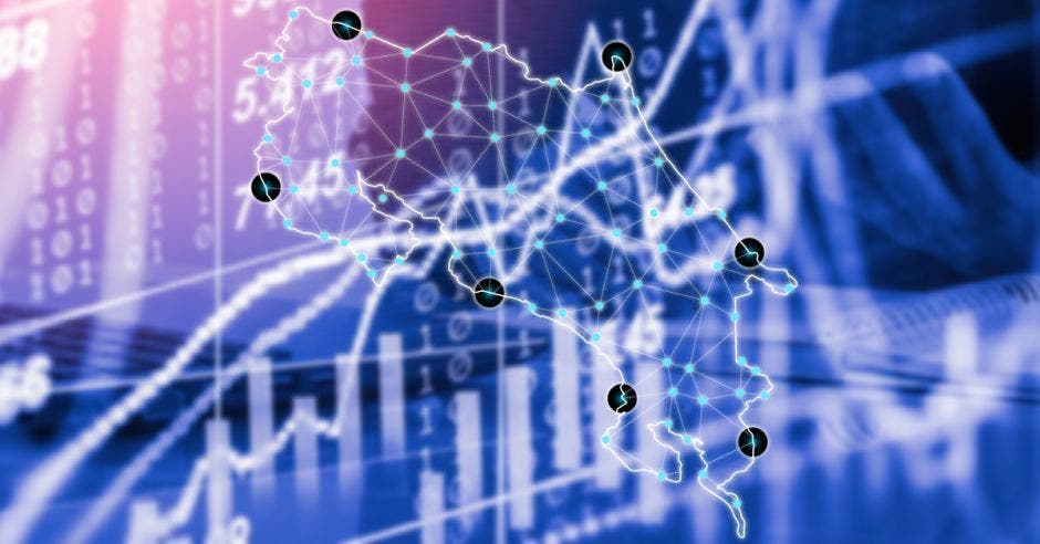 mapa de costa rica sobre gráficos