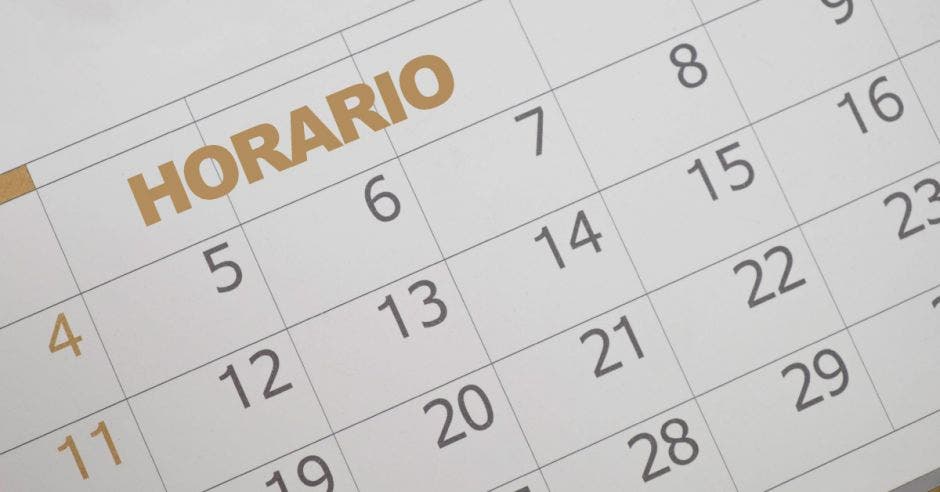 foto de un calendario