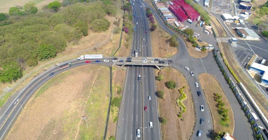 Intersección de Intel, en Belén, desde una toma aérea