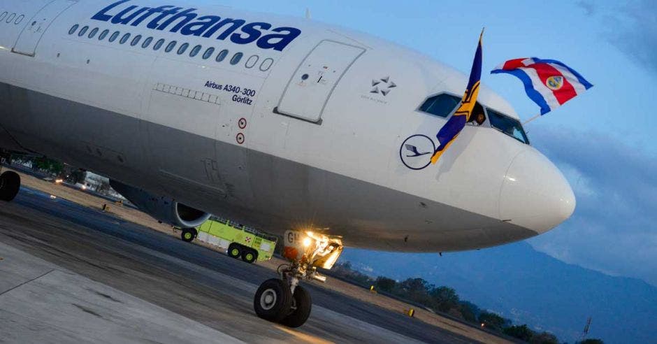 Un avión de Lufthansa
