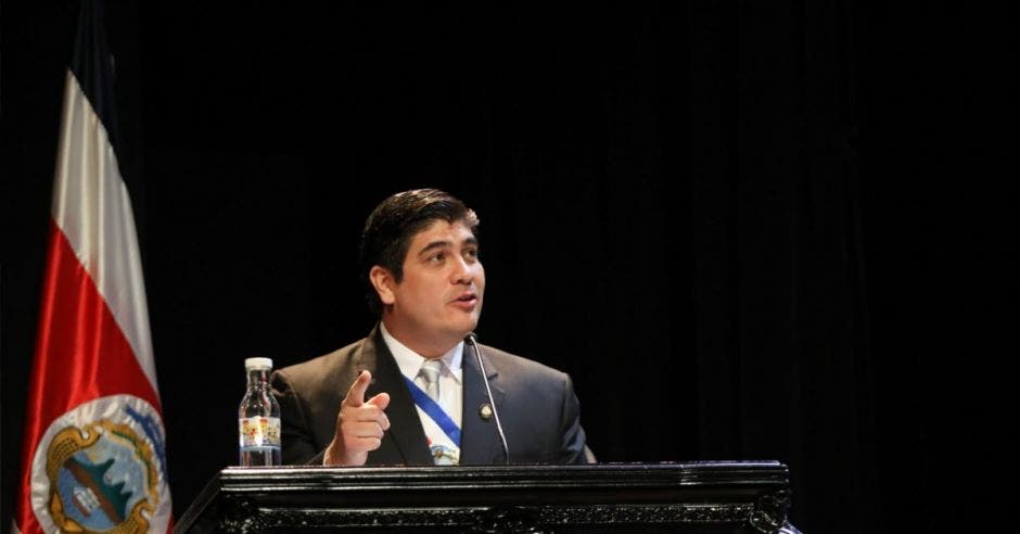 Carlos Alvarado, presidente de la República. Cortesía Julieth Méndez/La República.