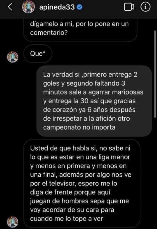 conversación de Adonis Pineda