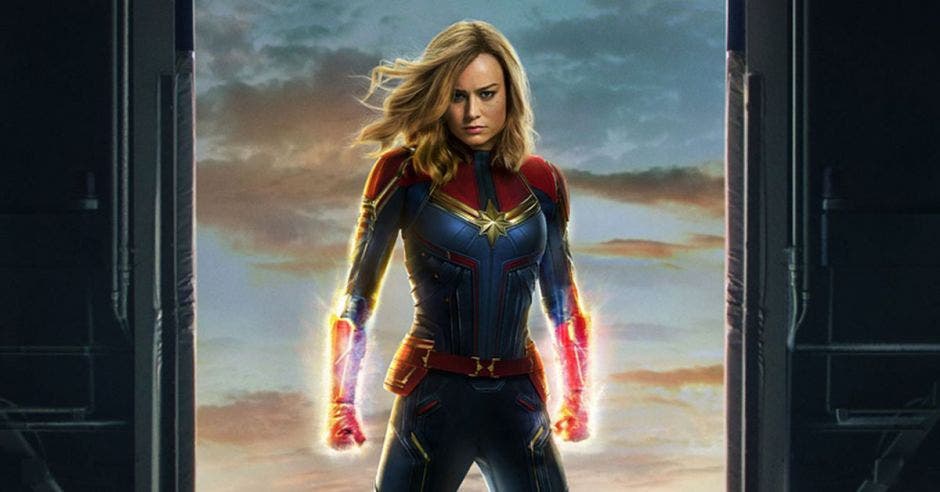 Brie Larson en su rol de Capitana Marvel