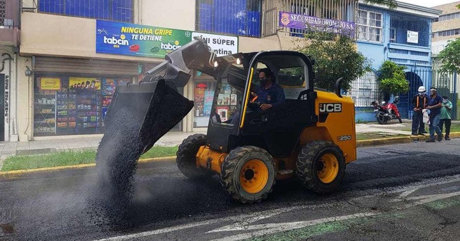 Trabajos en carreteras capitalinas