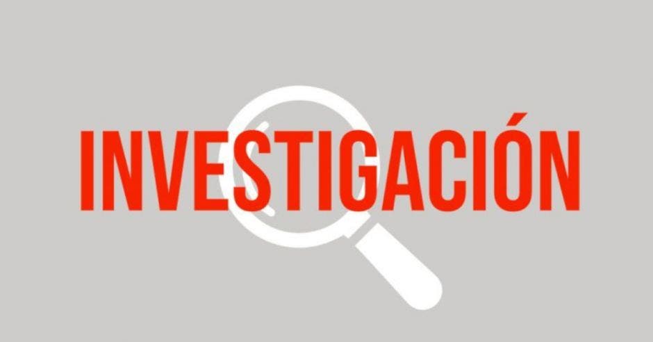 Lupa con letras que dice investigación