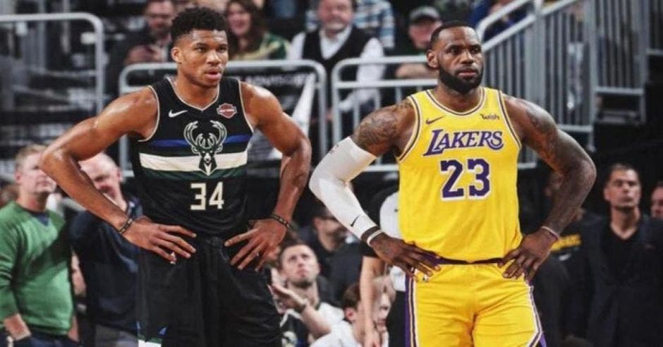 lebron y giannis