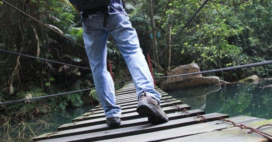 Persona en un parque nacional