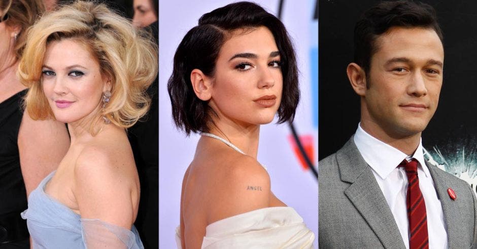 Drew Barrymore, Dua Lipa y Joseph Gordon