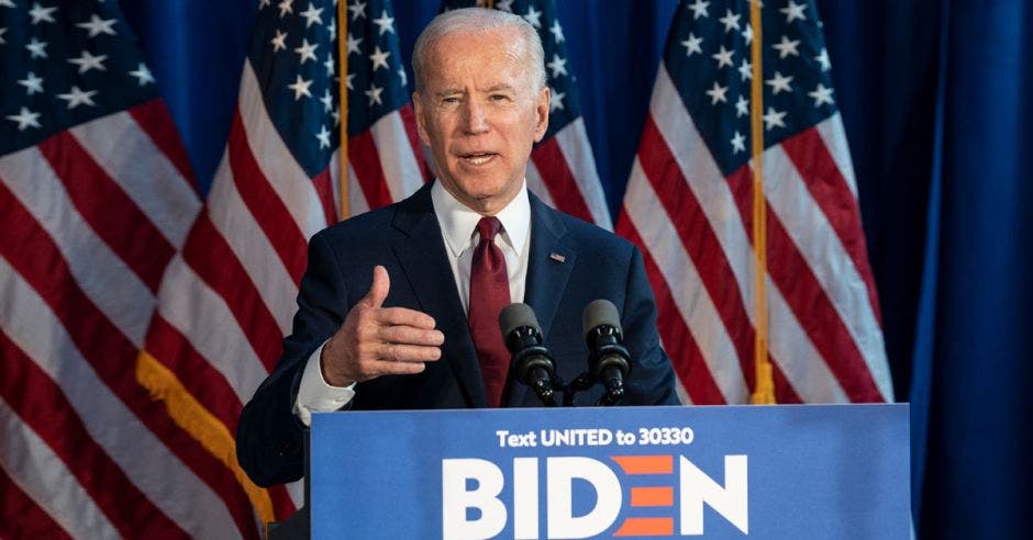 Joe Biden, candidato demócrata lleva la delantera.