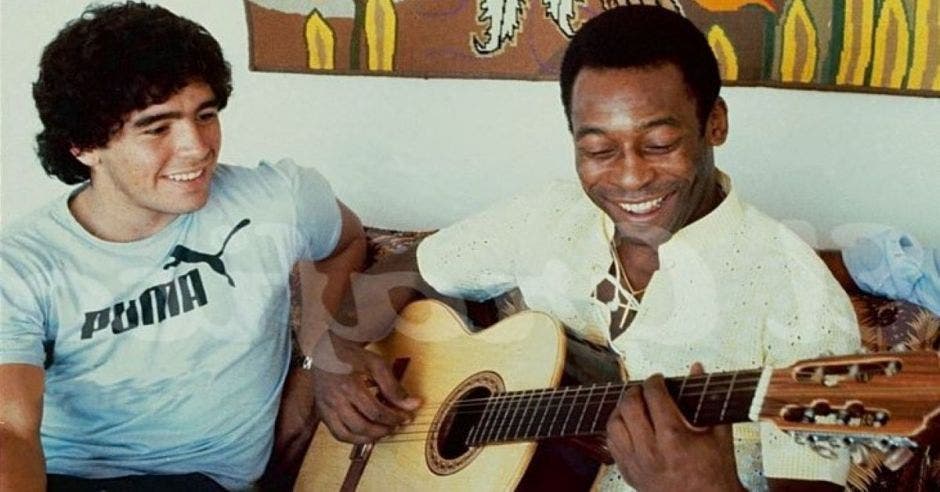 maradona y pelé