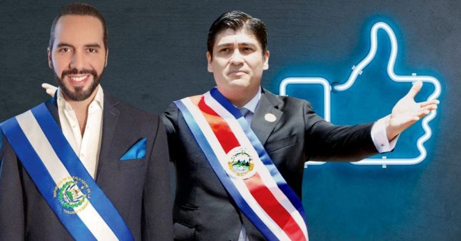 Nayib Bukele y Carlos Alvarado