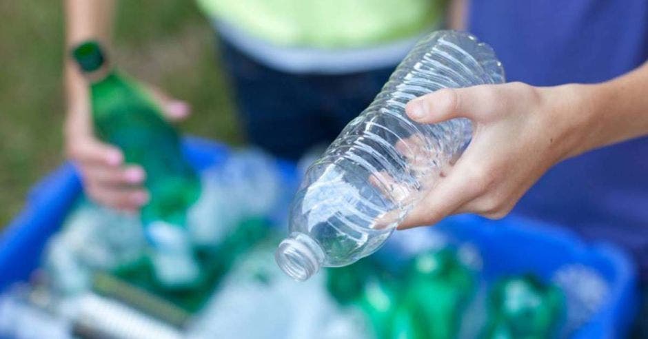 un grupo de personas recolecta basura