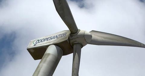 Aspas de planta eólica de Coopesantos