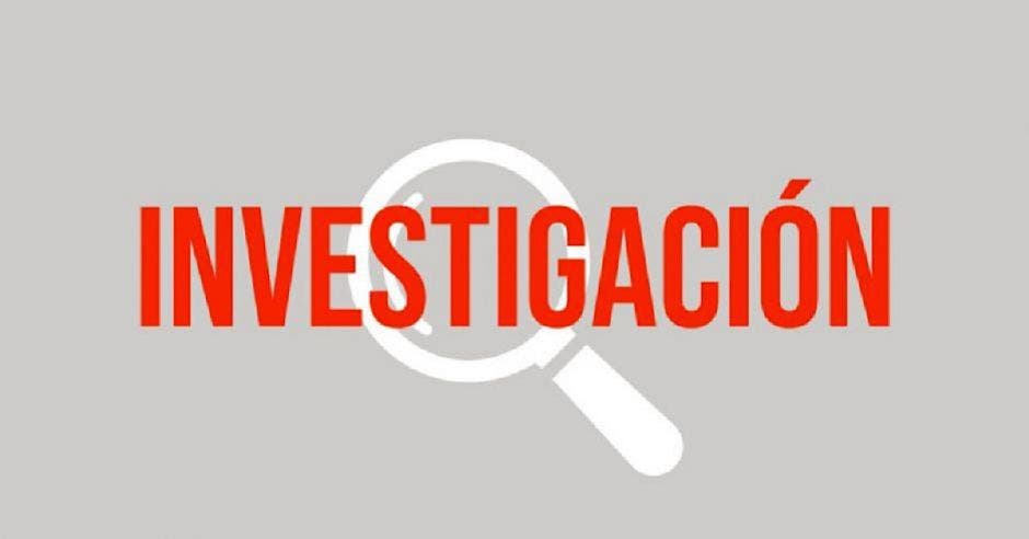 palabra Investigación en rojo sobre una lupa