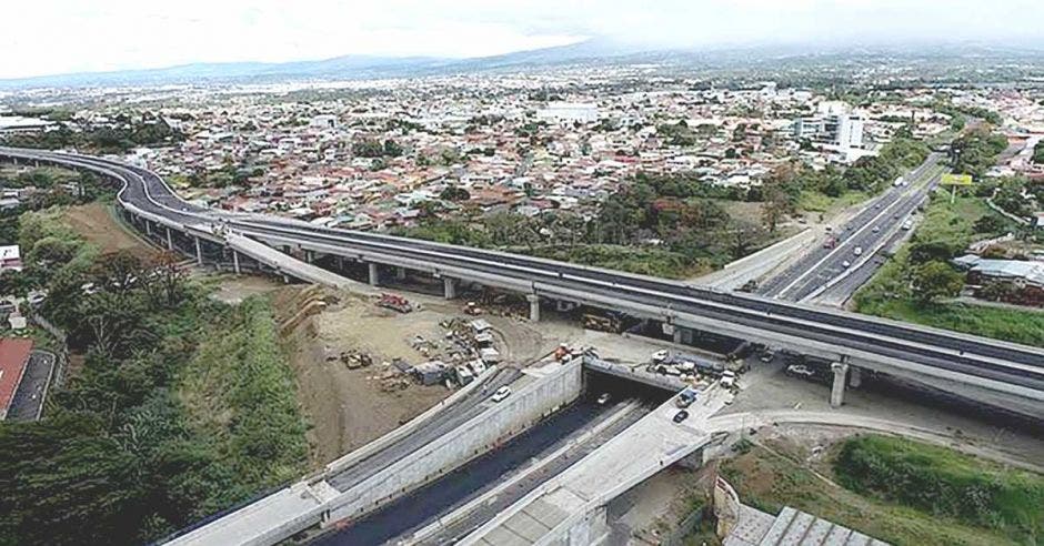 Toma aérea del inicio del nuevo tramo de Circunvalación Norte