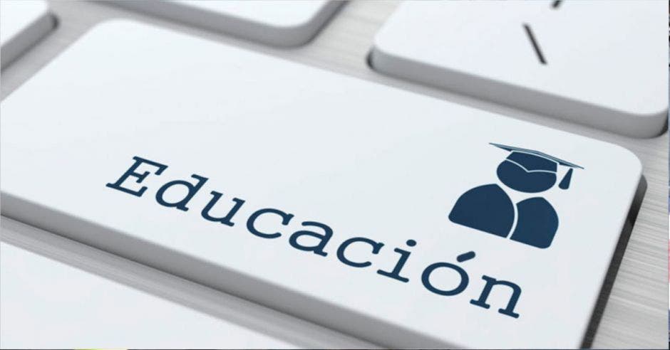 tecla con la palabra Educacion