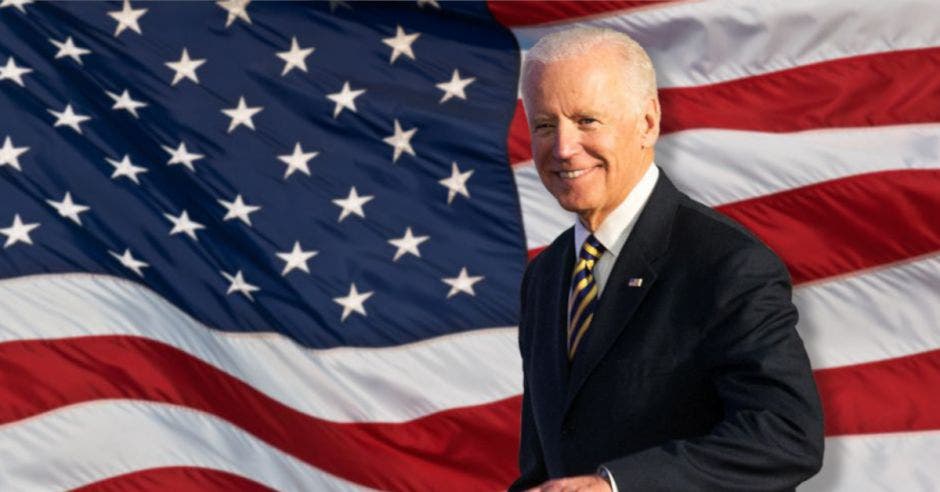 joe biden bandera de estados unidos