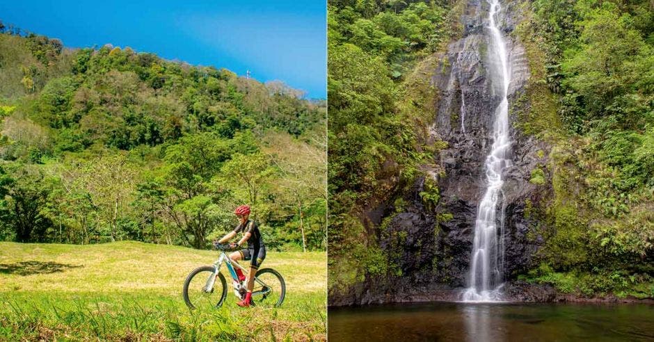 catarata bicicleta