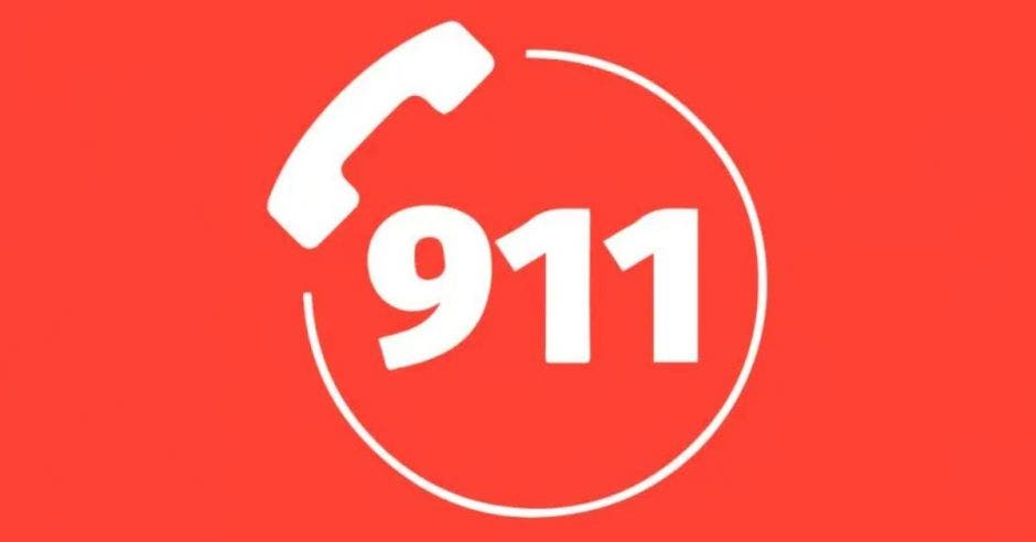 imagen indica el número del 911