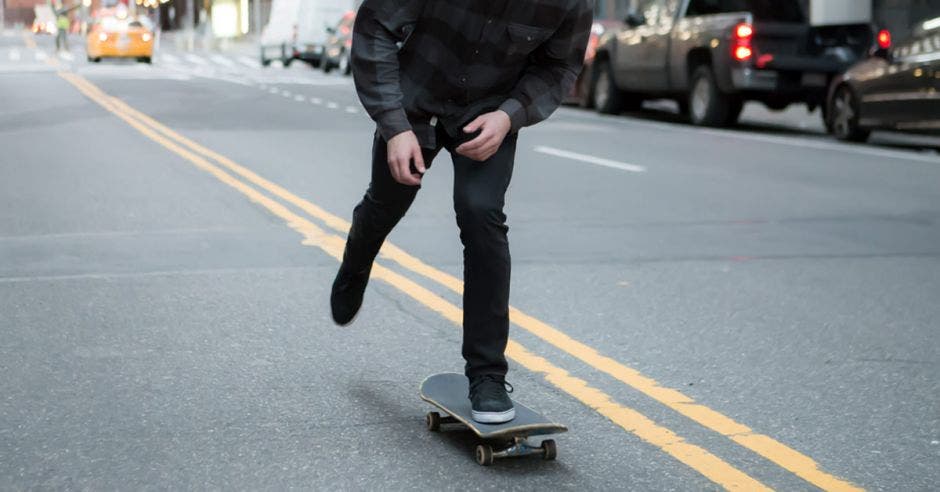 Patineta en la calle