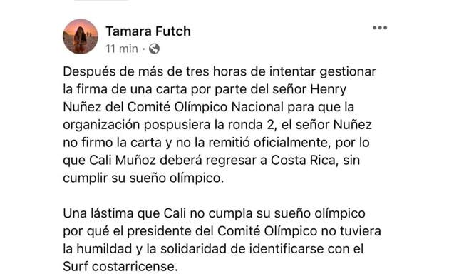 Publicación de Facebook