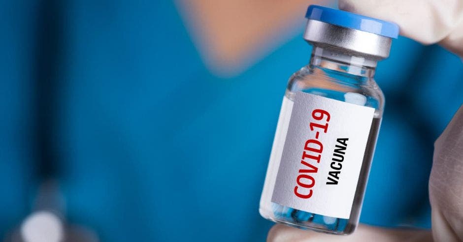 Frasco con vacuna contra la Covid-19