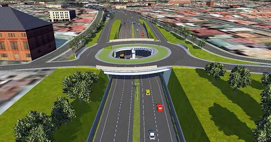 Render que muestra cómo quedará una de las intersecciones