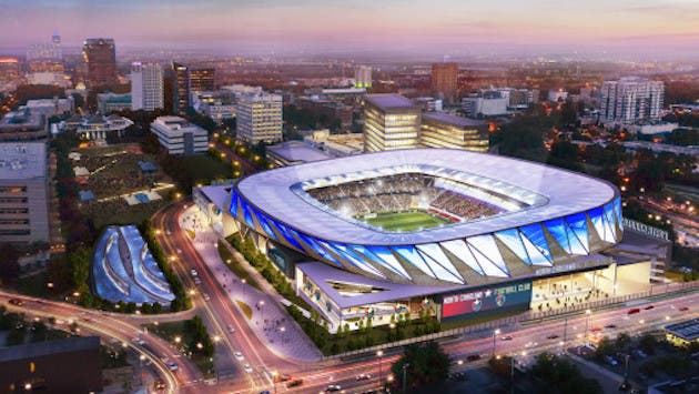 Concepto del Estadio de Futbol de Carolina del Norte