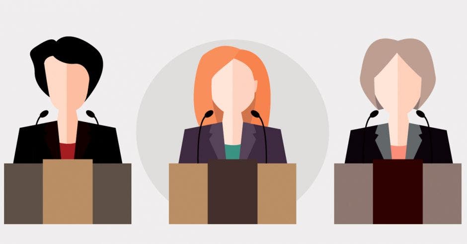 Las mujeres representan un cuarto de las candidaturas presidenciales para el 2022, en donde se inscribieron 22 hombres y solo cinco mujeres. Shutterstock/La República.