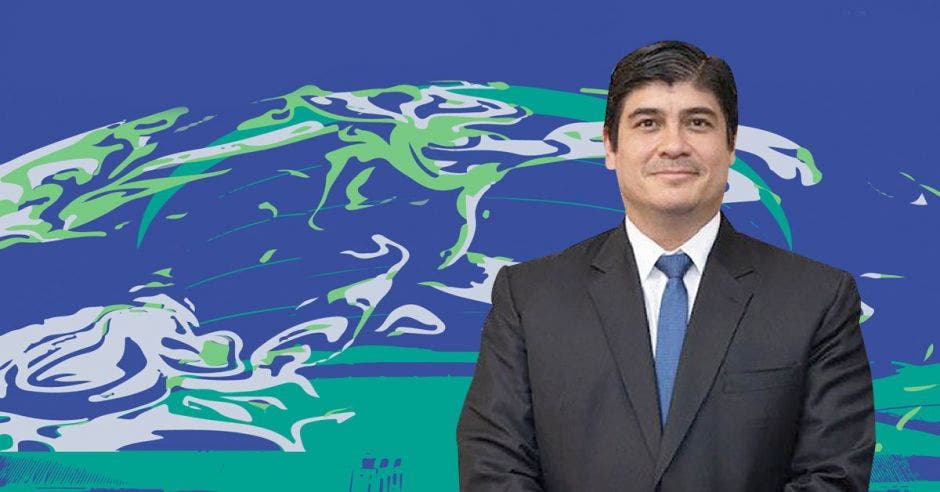 Carlos Alvarado, presidente Costa Rica, en la COP26.