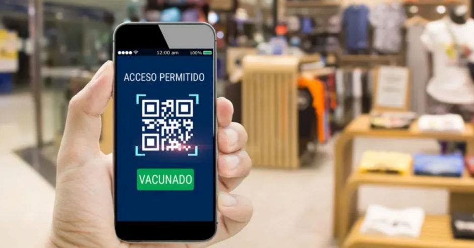 código QR en un celular