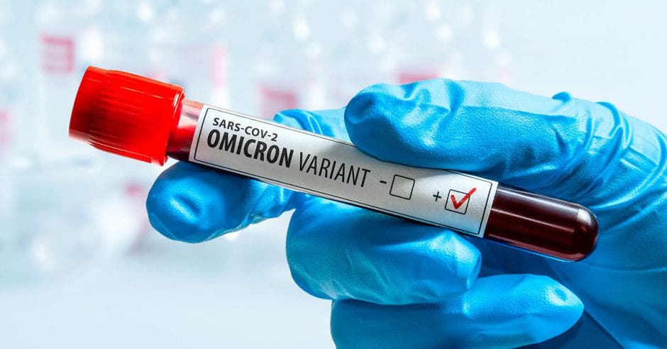 Una prueba positiva con ómicron