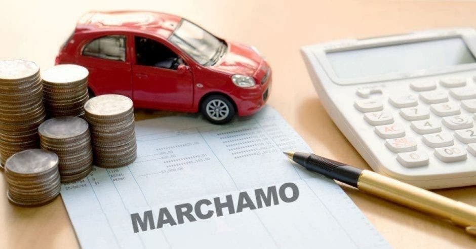 marchamo, carro, calculadora