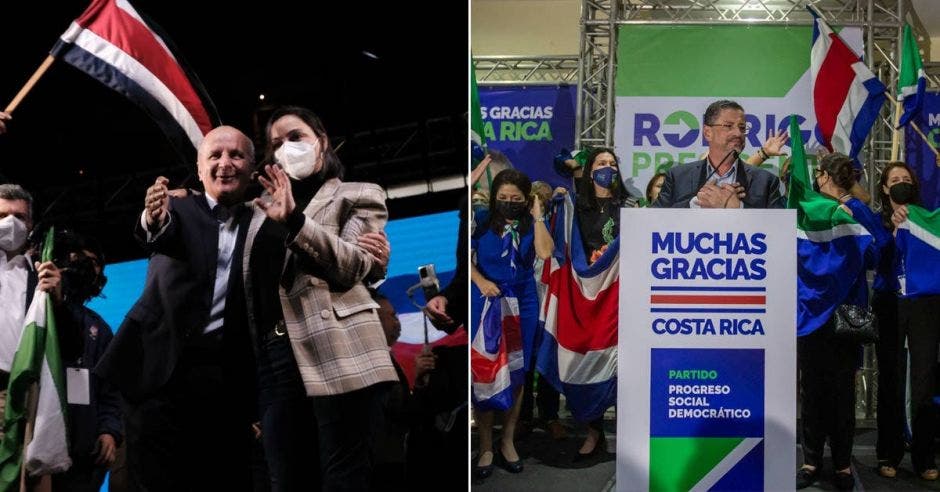 José María Figueres y Rodrigo Chaves se disputarán la presidencia el 3 de abril. Archivo/La República.