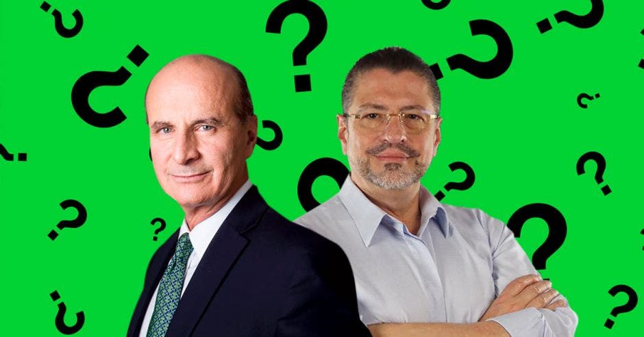 José María Figueres y Rodrigo Chaves se disputan la presidencia. Archivo/La República