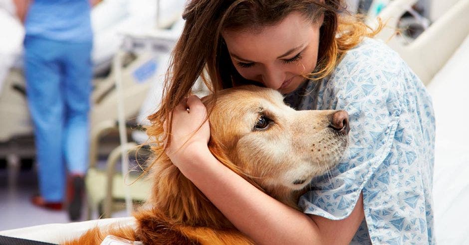 Paciente con un perrito