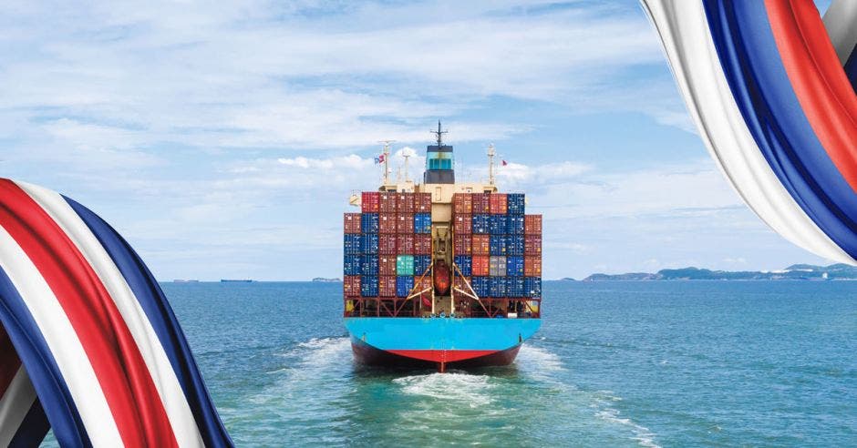 barco con contenedores, exportaciones e importaciones Costa Rica Rusia