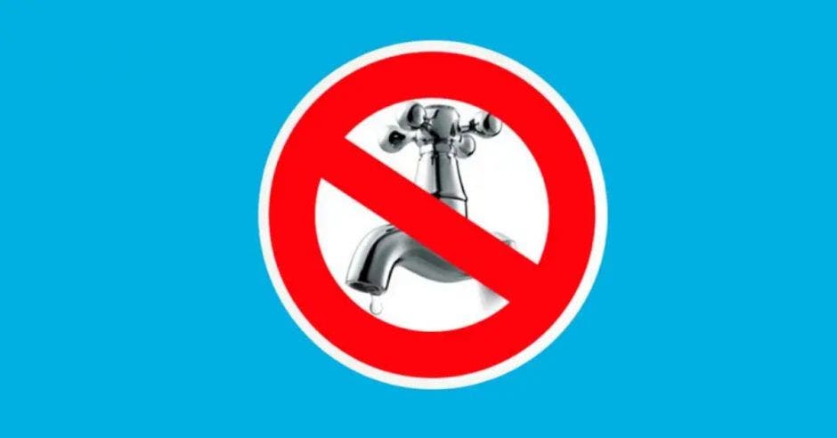 corte de agua en cantones de San José