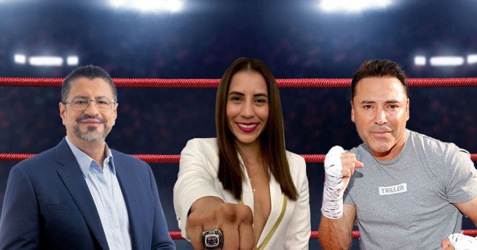 boxeo Rodrigo Chaves, Yokasta Valle y Oscar de la Hoya