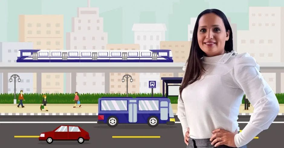 Silvia Rojas de Asomove promueve el uso de transporte eléctrico. Archivo/La República