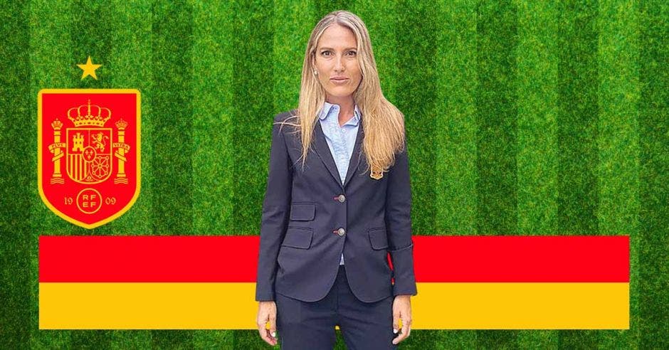 La colega Nuria Martínez Navas, es la “team manager” de la Furia Roja