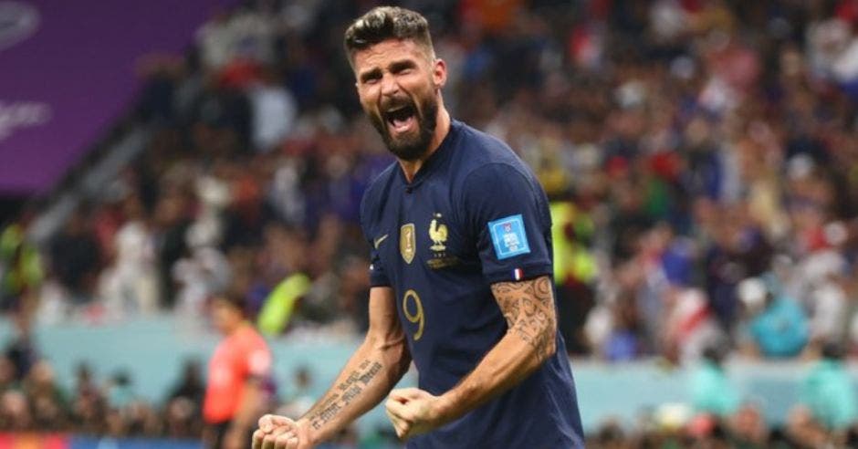 Olivier Giroud anotó al minuto 78 para Francia. Cortesía/La República