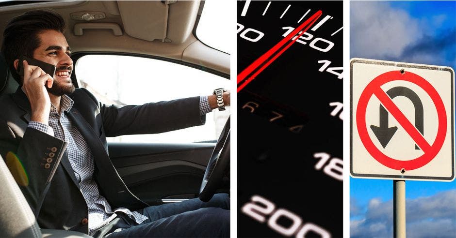 Conducir bajo los efectos del licor, manejar por encima de los 120 kilómetros por hora, o bien, adelantar en curvas se castigará con una pena de ¢367 mil, lo que implica  un incremento de ¢34 mil en relación con el año pasado. Shutterstock/La República.